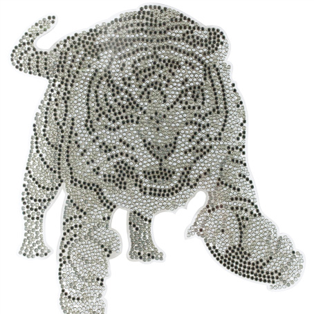 Tiger. 2011. Ticking, waterproof watches in resin on perspex. 165 x 120cm
