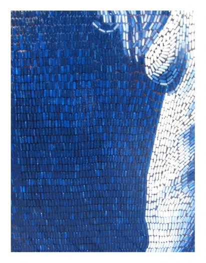 Bonne Nuit, 2005. Oil on pills cast in fibreglass on perspex. 64 x 82cm.