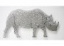 Black Rhino, 2009. Watches in resin on perspex. 159 x 81cm.